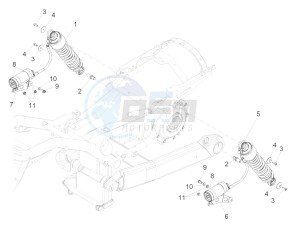 California 1400 Custom ABS 1380 USA-CND drawing Shock absorber