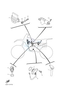 YZ450FX (B917 B918 B919 B919 B91A) drawing ELECTRICAL 1