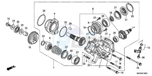 NT700VAB drawing SIDE GEAR CASE