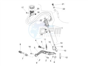 SHIVER 900 E4 ABS NAVI (EMEA) drawing Rear master cylinder