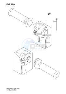 GSX1400 (E2) drawing HANDLE SWITCH (MODEL K4)