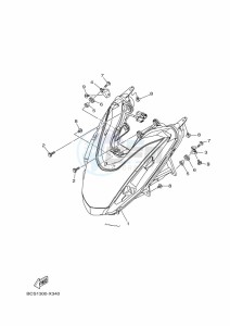 MWS125-C TRICITY 125 (BCS1) drawing HEADLIGHT