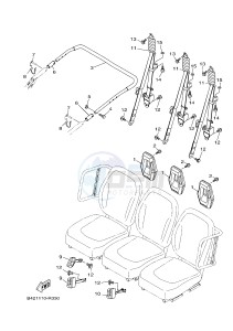 YXM700E YXM70VPXJ VIKING EPS (B5F3) drawing SEAT 2