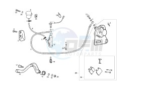 SENDA SM BAJA - 125 CC EU3 drawing REAR BRAKING SYSTEM