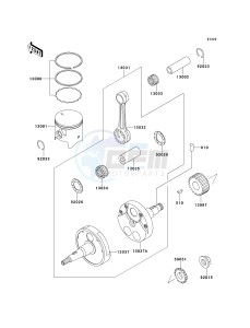 KDX 220 A [KDX220R] (A4-A8) [KDX220R] drawing CRANKSHAFT_PISTON-- S- -