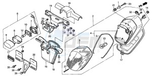 GL1500CD drawing TAILLIGHT (1)