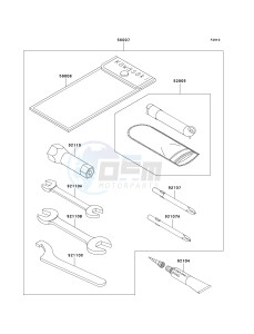 KVF 400 C [PRAIRIE 400 4X4] (C1-C4) [PRAIRIE 400 4X4] drawing OWNERS TOOLS