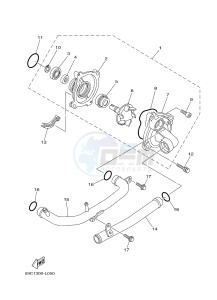 XP500 T-MAX 530 (59CM) drawing WATER PUMP