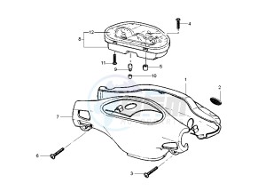 Runner VX-VXR 125-200 125 drawing Speedometer - Handlebar covers