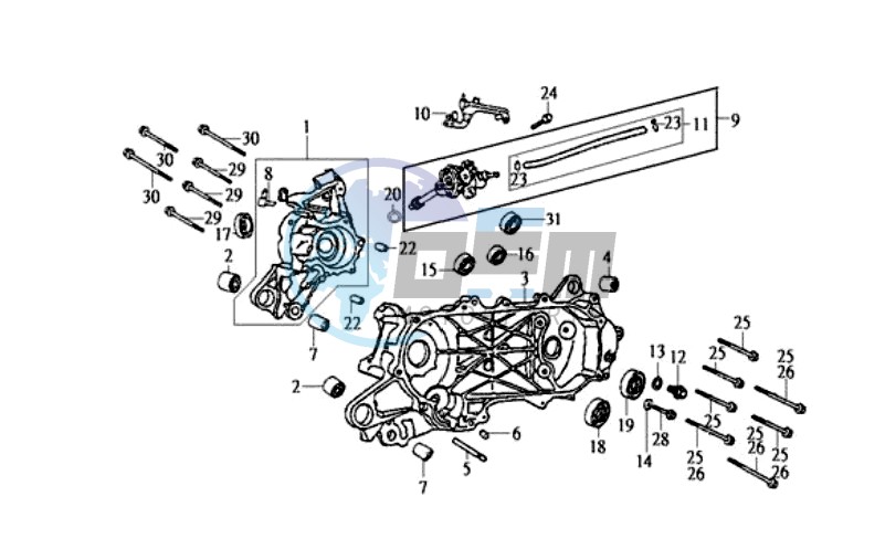 CRANKCASE LEFT