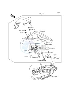 NINJA_250SL BX250AFSA XX (EU ME A(FRICA) drawing Accessory(Single Seat Cover)