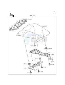 NINJA_ZX-6R ZX636EEF FR GB XX (EU ME A(FRICA) drawing Accessory(Single Seat Cover)