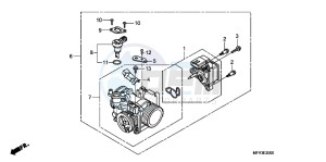 VT1300CXAC drawing THROTTLE BODY