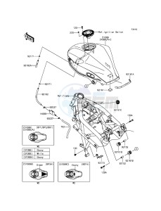 NINJA_250SL_ABS BX250BFF XX (EU ME A(FRICA) drawing Fuel Tank