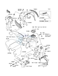 NINJA ZX-6RR ZX600-N1H FR GB XX (EU ME A(FRICA) drawing Fuel Tank