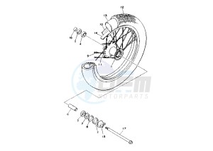 XV VIRAGO 535 drawing FRONT WHEEL