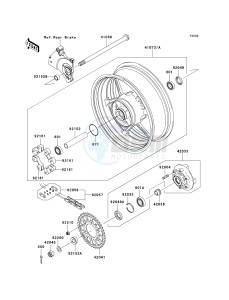 ZR 750 L [Z750 EU] (L7F-L8F) L7F drawing REAR HUB