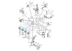 YZF R6 600 drawing ELECTRICAL DEVICES