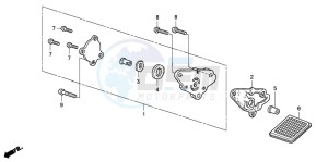 CRF50F drawing OIL PUMP