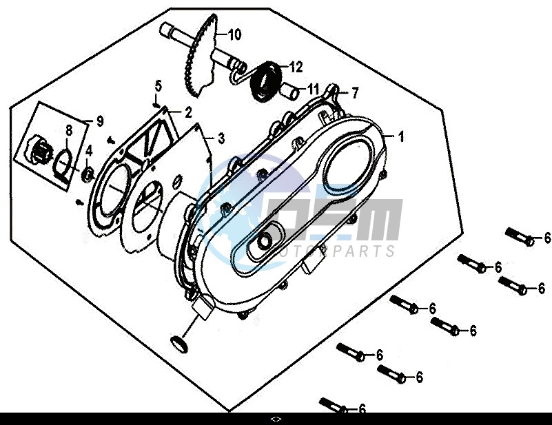 L. CRANK CASE COVER