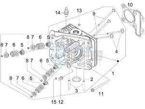 Fly 50 4T 4V USA (EMEA) drawing Head unit - Valve