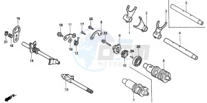 VT1100C drawing GEARSHIFT DRUM