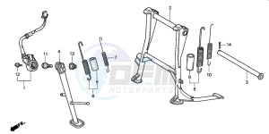 CB500 drawing STAND