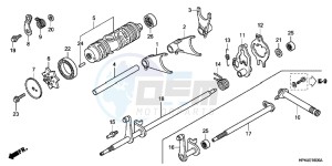 TRX420FPMC TRX420 ED drawing GEARSHIFT FORK