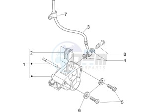 Liberty 50 4t Sport drawing Brakes hose  - Calipers