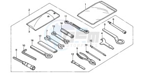 CBR900RE drawing TOOLS