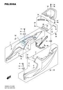 SV650S EU drawing SEAT TAIL COVER (YAY)