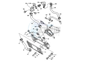 XTZ SUPER TENERE 750 drawing RADIATOR-HOSE