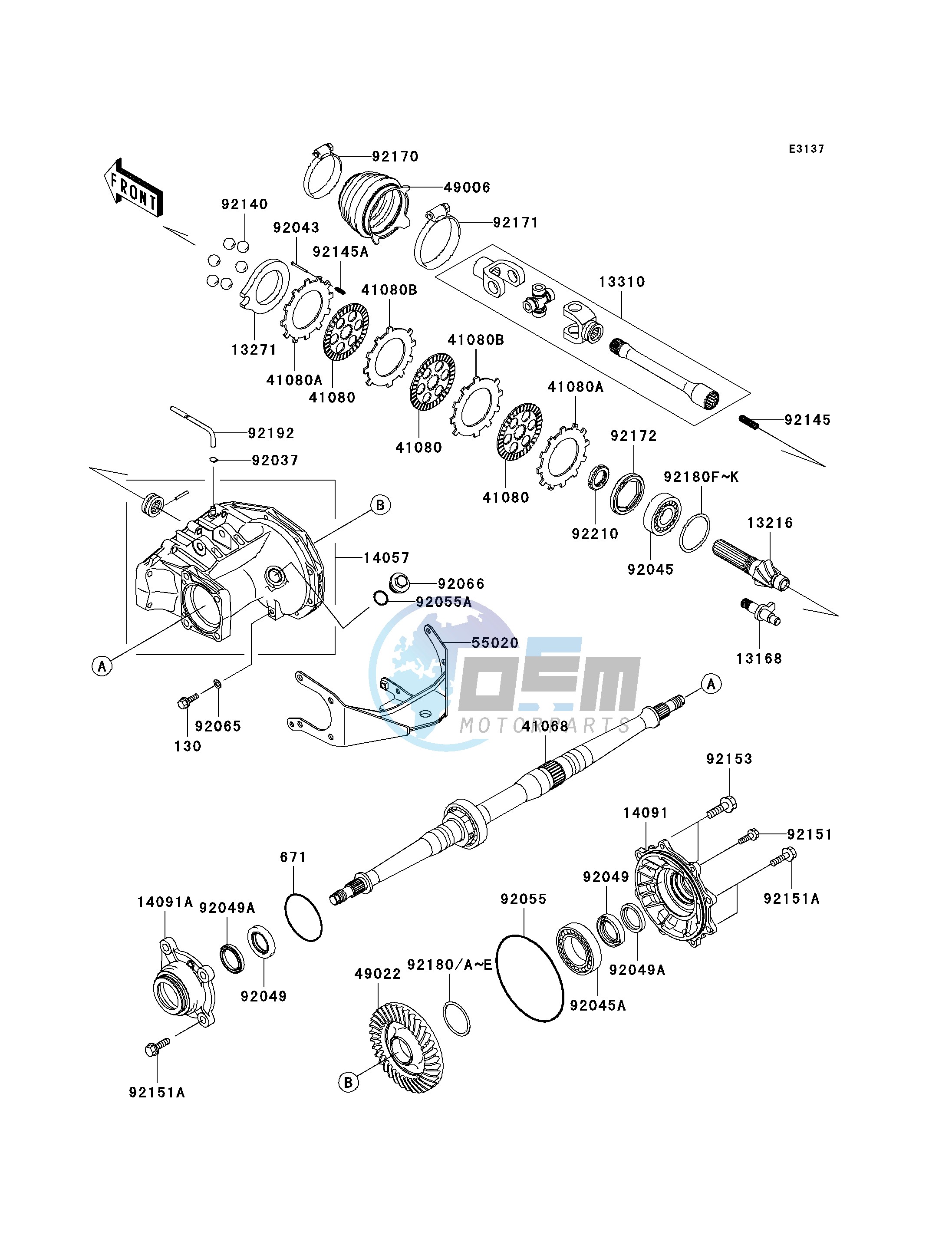 DRIVE SHAFT-REAR