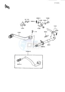 KDX 175 A [KDX175] (A2-A3) [KDX175] drawing GEAR CHANGE MECHANISM -- 81-82 A2_A3- -