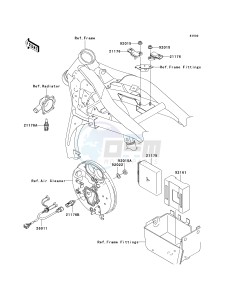 VN 1600 B [VULCAN 1600 MEAN STREAK] (B6F-B8FA) B6F drawing FUEL INJECTION