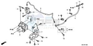 NSA700A9 KO / MME drawing REAR BRAKE HOSE