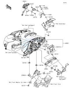 Z1000 ABS ZR1000GEFA FR GB XX (EU ME A(FRICA) drawing Headlight(s)