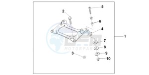 CBF1000S9 UK - (E / ABS MKH) drawing KIT CARRIER BRKT