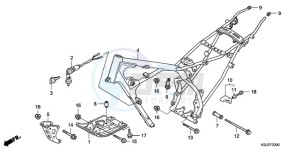 CRF80F9 Mexico - (MX) drawing FRAME BODY