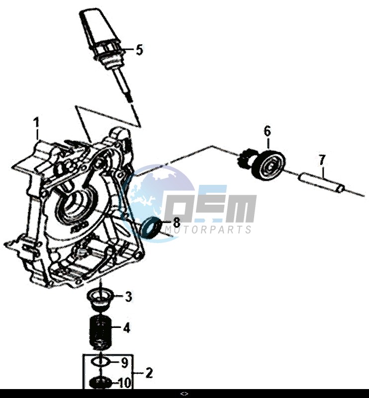 R. CRANK CASE COVER