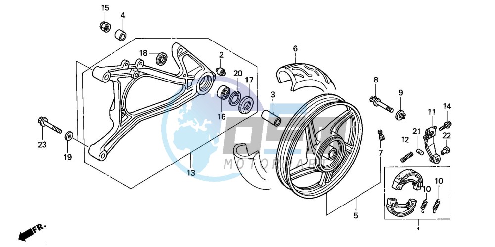 REAR WHEEL/SWINGARM