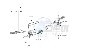 VARIANT SPORT - 125 CC VTHSG000 4T E3 drawing HANDLEBAR