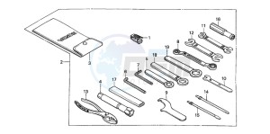 VT1100C SHADOW drawing TOOLS