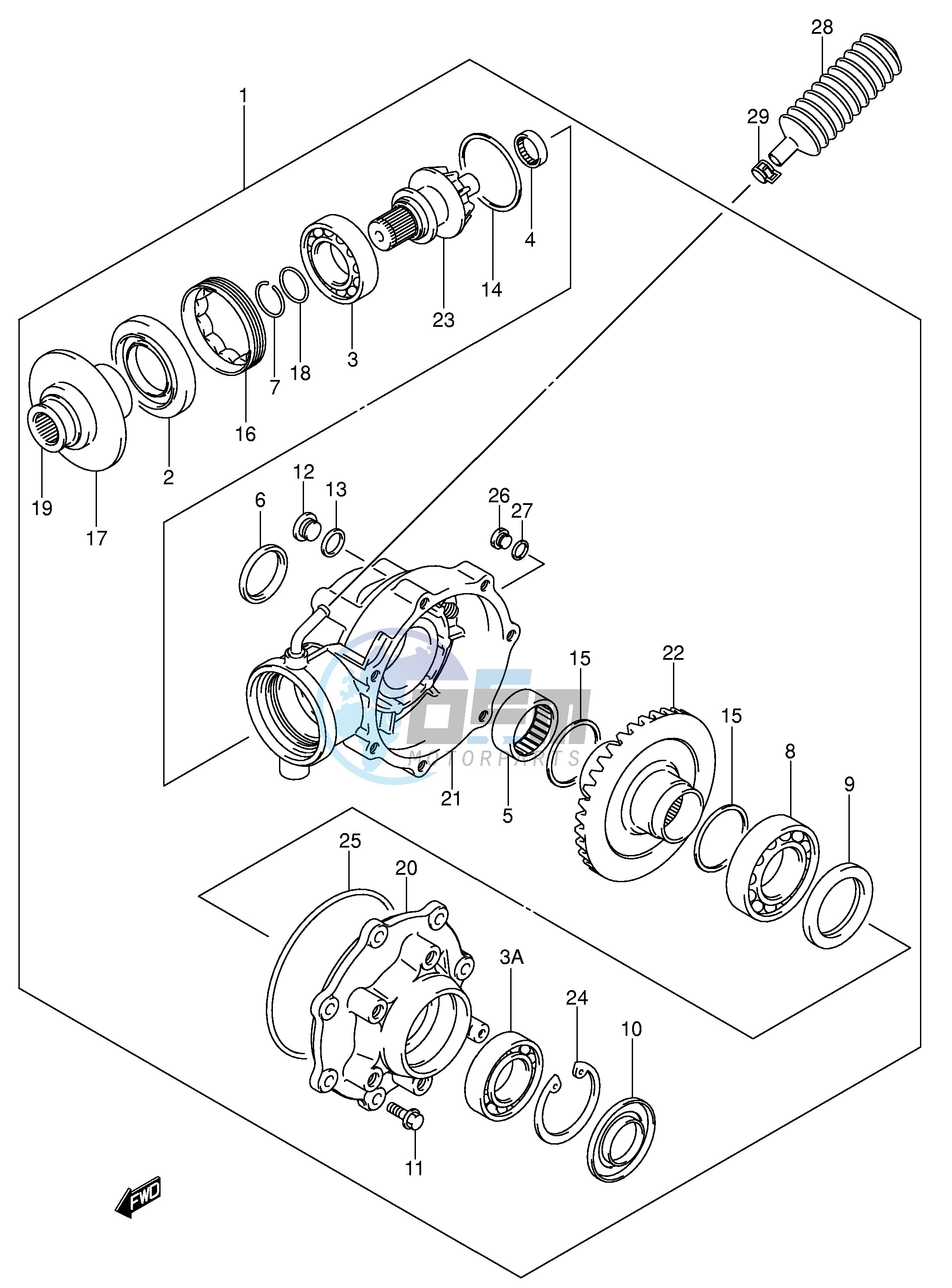 FINAL BEVEL GEAR (MODEL K3,F.NO.JSAAJ51A32112560~)