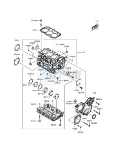 MULE PRO-DXT KAF1000BGF EU drawing Crankcase