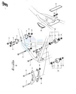 KX 125 A [KX125] (A6) [KX125] drawing FRAME FITTINGS -- 80 A6- -