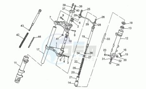 V 75 750 PA Vecchio Tipo PA Vecchio Tipo drawing Front fork