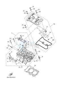 MTT690-U MT-07 TRACER TRACER 700 (BC62 BC62 BC62 BC62 BC62) drawing CYLINDER HEAD