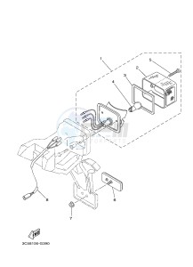 XT250 XT250G (1YBK) drawing TAILLIGHT