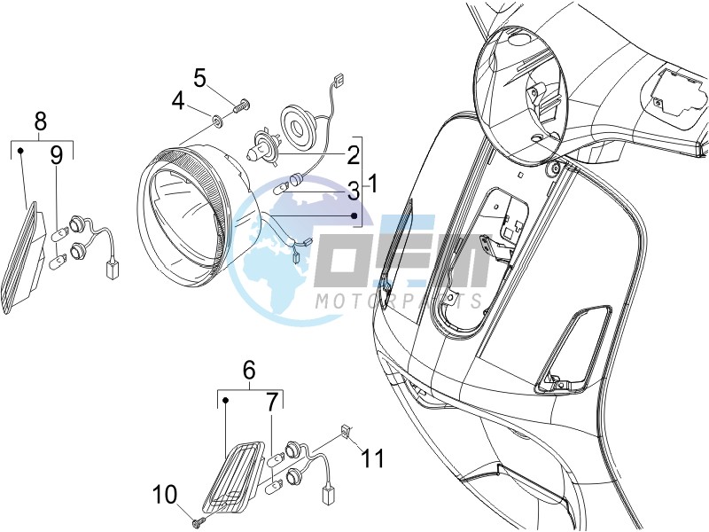 Head lights - Turn signal lamps